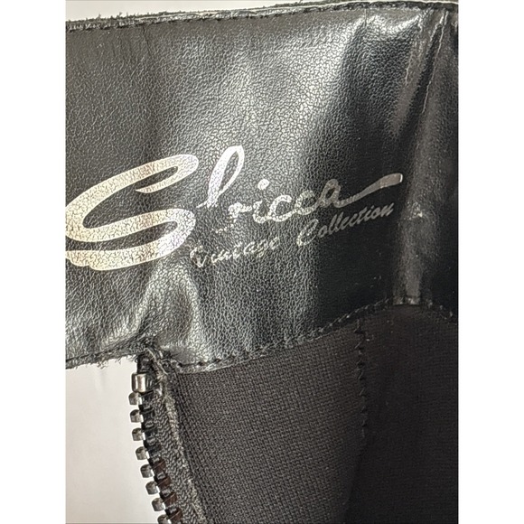 Sbicca Vintage Collection Black Lug Sole Block 3" Heel Platform Base Ankle‎ 8 - Picture 6 of 9